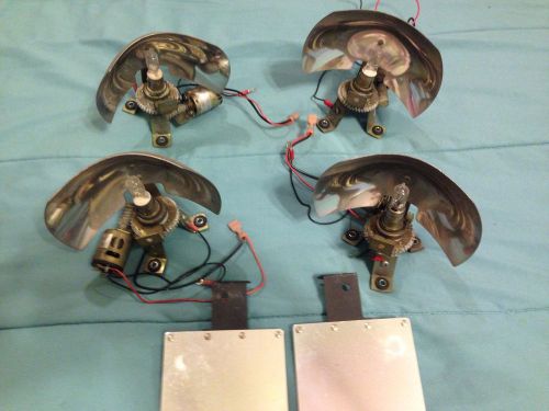 Federal signal streethawk light bar halogen rotators lot of 4 for sale