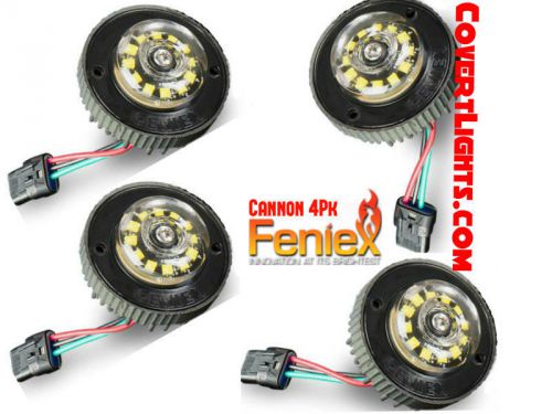 New 4 pack feniex cannon 3mode hideaway haw led light bright dual color a/w for sale