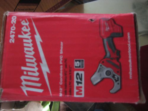 Milwaukee m12 cordless pvc shear 2470-20 for sale