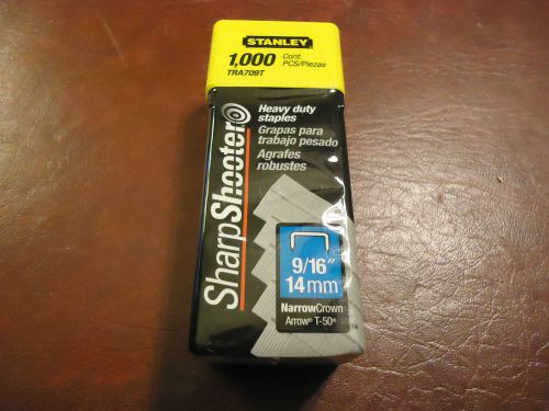 1 Pack of Stanley Sharp Shooter 9/16&#034; 14mm Staples TRA709T Heavy Duty 1000 PCS