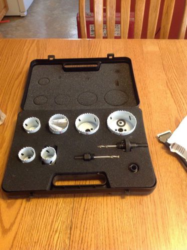 Snap on high speed steel welded edge hole saw set for sale