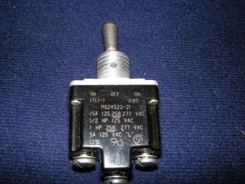 Honeywell 1TL1-2 TL Series Toggle Switch, 2 pole, 2 position, Screw terminal
