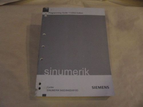 Siemens Sinumerik 840D/840Di/810D Programming Guide 11/2002 Edition