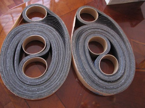 2 packs (10x2) hermes 2&#034;x168&#034; 50 grit rb317lx sanding belts aluminum oxide cloth for sale