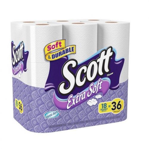 Scott extra soft bath tissue paper toilet restroom double roll bathroom cleaning for sale
