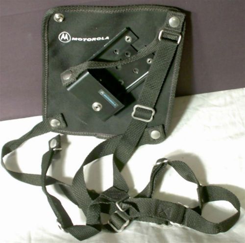 Motorola radio telephone harness chest shoulder straps carrying case accessory for sale