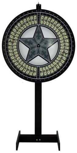 36 big 6 money wheel, game wheel, prize wheel. tall floor stand! buy it now! for sale