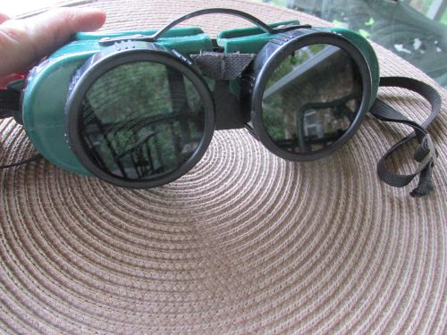True Vintage Steampunk Safety Welding Motorcycle Goggles Glass Lenses