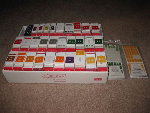 Smead DCC Color-Coded Numeric Label Assortment 0-13 67430 30 Rolls + Extras