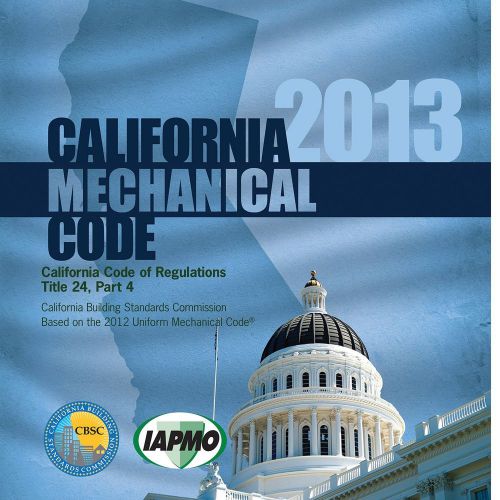 2013 California Mechanical Code 500 page digital file SAMEDAY DELIVERY