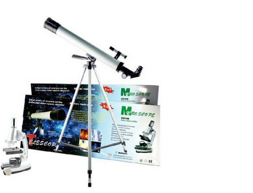 2 in 1 Zoom 1200x Toy Student Biological Microscope and Astronomical Telescope