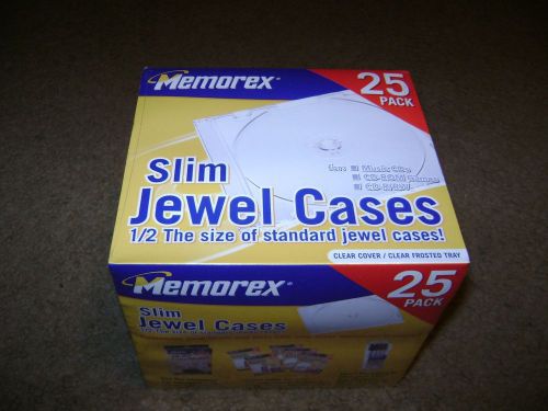 Memorex 25 DVD/CD Slim Jewel Cases...NEW