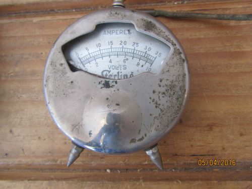 Vintage Sterling Amperes Volts Meter PAten 1916