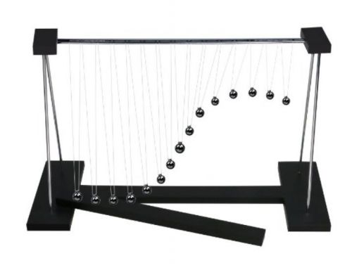 Pendulum Wave Office Classic Table Top Newtons Cradle Balance Balls BOJIN New