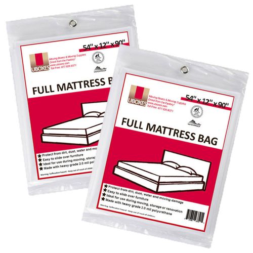 2 Pack Full Size Mattress Covers 54&#034;x12&#034;x90&#034; for Protective Moving Storage