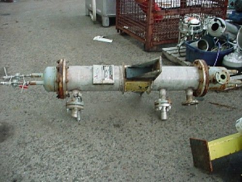 31 sq ft HEAT EXCHANGER 2 pass SHELL and TUBE Stainless Steel APV 100 psi FV