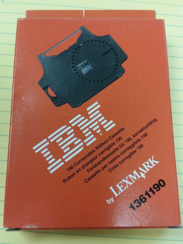 NEW Genuine OEM IBM Lexmark 1361190 Correctable Typewriter Ribbon Cassette 190