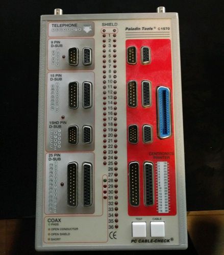 Weidmuller Paladin Tools PC Cable-Check 1570 Tester FREE SHIP