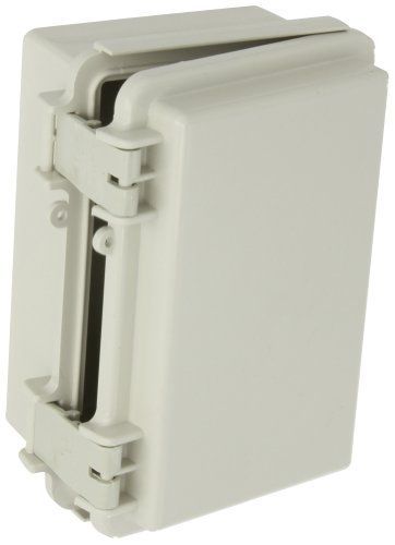 BUD Industries NBF-32004 Plastic ABS NEMA Economy Box with Solid Door, 5-57/64&#034;