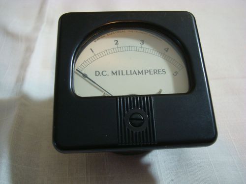 D.C. MILLIAMPERES GAUGE, MARION ELECTRICAL INSTRUMENT COMPANY