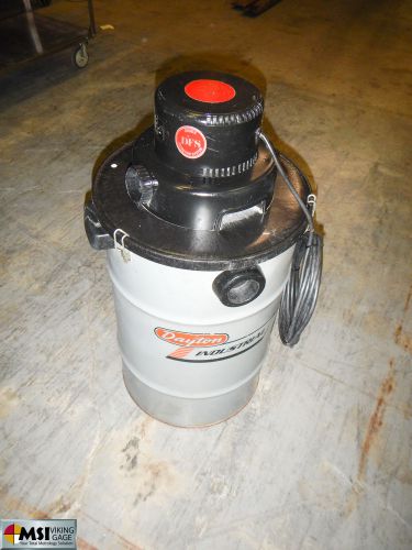 Dayton Industrial Wet Dry Vacuum Cleaner 3Z708B w/ DFS Double Filtration System