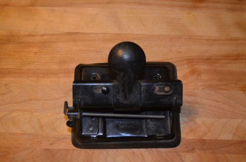 VINTAGE ADJUSTABLE TWO  HOLE PAPER PUNCH REX #18 NICE