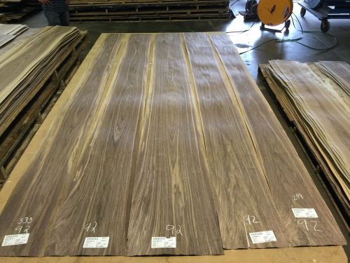 Wood Veneer Walnut 7x96 5pcs total Raw Veneer  &#034;EXOTIC&#034; SWM 92