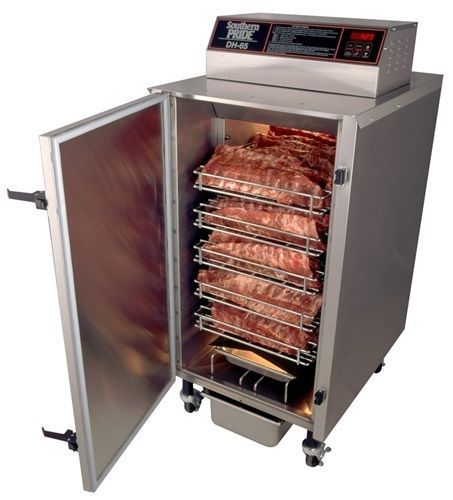 Southern Pride DH-65 2-Stage Electric Smoker Oven with Steam Pan for Ribs