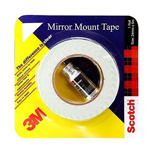 3M IA120170427 Mirror Mounting Tape, 24 mm x 5 m (1 Roll)