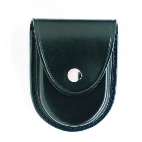 Plain Nickel Snaps Gould And Goodrich -Leather Round Bottom Handcuff Case,