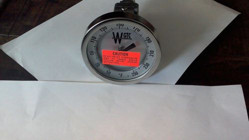 3 &#034; WGTC Bimetal Industrial Thermometer 50F/250F 6&#034; Stem Adjustable Angle