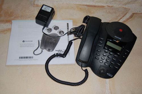 Polycom Sound Point Pro 2 line Speaker Phone Model SE-220 [Very Clean &amp; Tested]