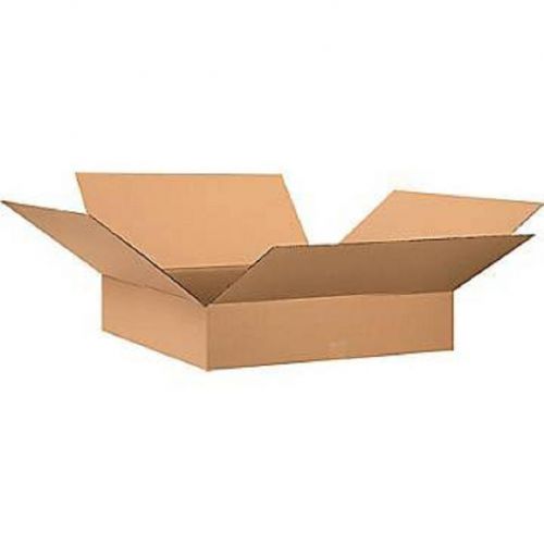 Corrugated cardboard flat shipping storage boxes 28&#034; x 28&#034; x 6&#034; (bundle of 10) for sale