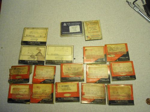 CLEVELAND and QUALITY Insert Chasers  Lot of 17 Sets