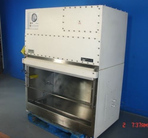 Nuaire nu-408fm-400 class ii type a/b3 bio vented fume hood w/stand for sale