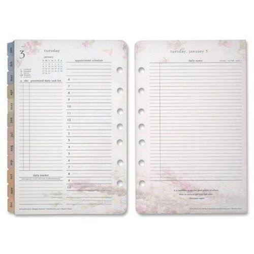 Franklin Covey Blooms Compact ring Bound Daily Refills FDP35438