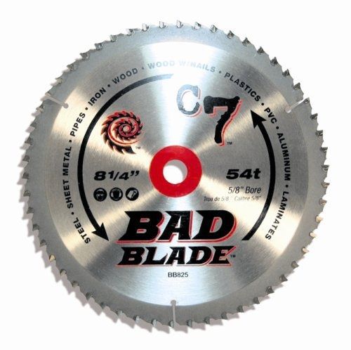 Kwik Tool KwikTool USA BB825 C7 Bad Blade 8-1/4-Inch 54 Tooth With 5/8-Inch