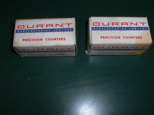 2 New Old Stock  Industrial Precision Durant Counters 4Y33108-400