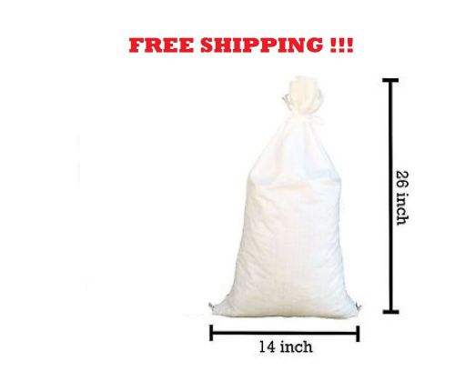 20  polypropylene sand bags w/tie - 26in x 14in  get prep&#039;d for el nino free s/h for sale