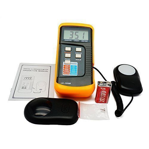 Digital light meter 0 - 200,000 lux tester fc photo camera luxmeter us seller for sale