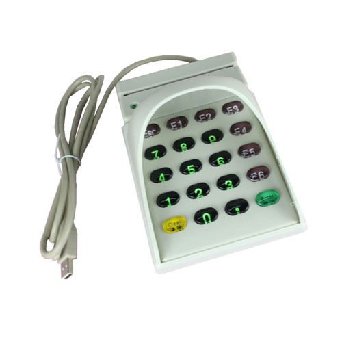20 keys keypad with cover and single track mag strip card reader for sale