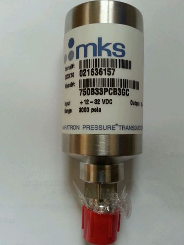 MKS Pressure Transducer, 750B33PCB3GC, RANGE 3000PSIA, 2 AVAILABLE