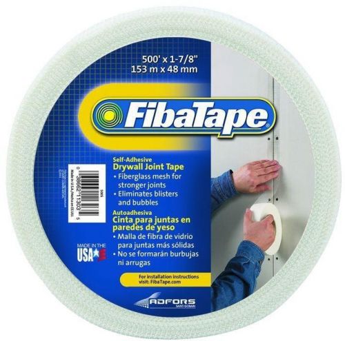 FibaTape Standard White Self-Adhesive Mesh Drywall Joint Tape, 1-7/8 In x 500 Ft