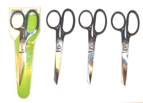 4 NOS Wiss USA PRECI-CUT 6&#034; STRAIGHT TRIMMERS scissor Shears Super Sharp