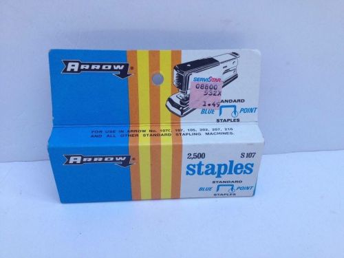 NIP Vintage Arrow Standard Blue Point Staples #S107 2500 count 