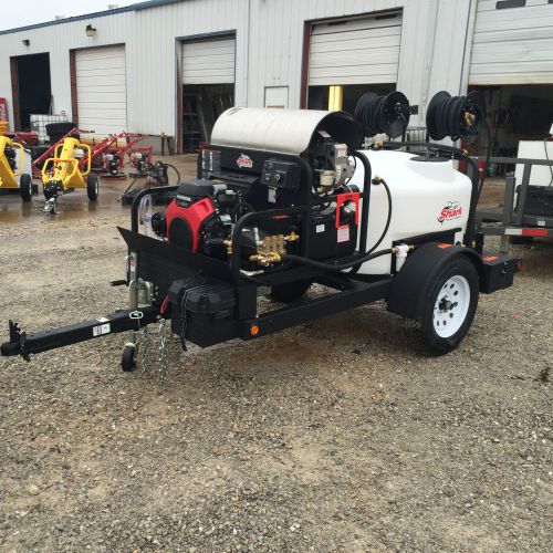 Shark mobile detail hot cold pressure washer trailer w/ tank for sale