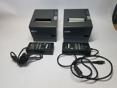 Epson TM-T88IV M129H Thermal Receipt Printers w/power cords - Lot of 2