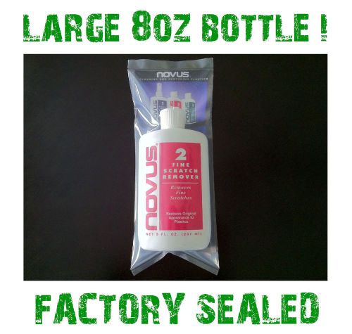 Novus plastic polish step #2 8 oz bottle cleaner 8oz 2 for sale