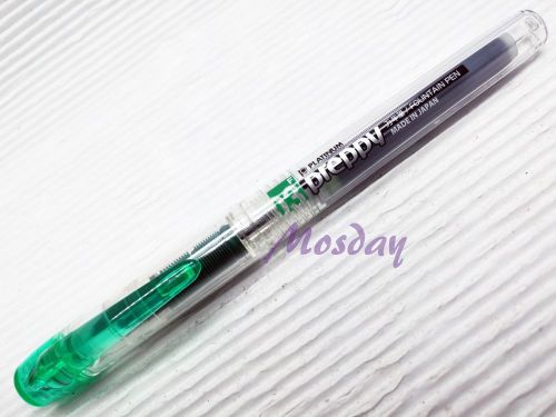 1 Pen Set Platinum Preppy SPN-100A Fountain Pen 0.3mm Fine Nib, GREEN