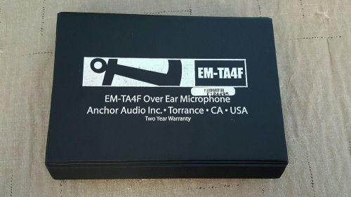 UltraLite  Microphone TA4F Plug, by Anchor Audio, EM-TA4F